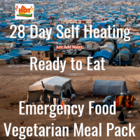 28 Day Self Heating Ready to Eat Emergency Food Vegetarian  Pack
